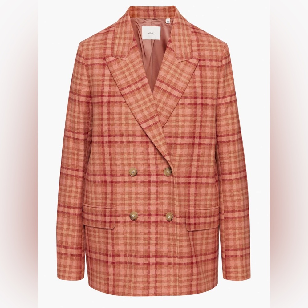 Aritzia Plaid Blazer